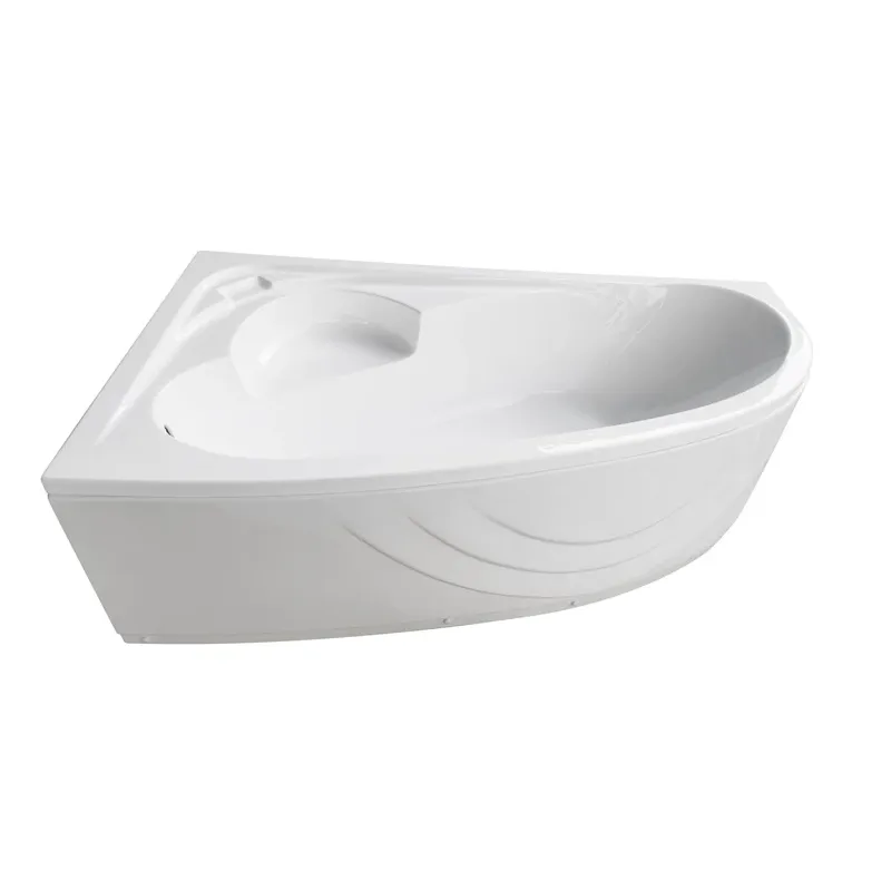 Vanna, stūra Thema Lux Thema ACB170100R, 170 cm x 100 cm x 55 cm, labā, balta