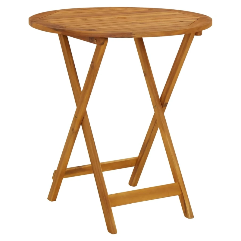 vidaXL 3-daļīgs bistro mēbeļu komplekts, lapu apdruka, audums, koks