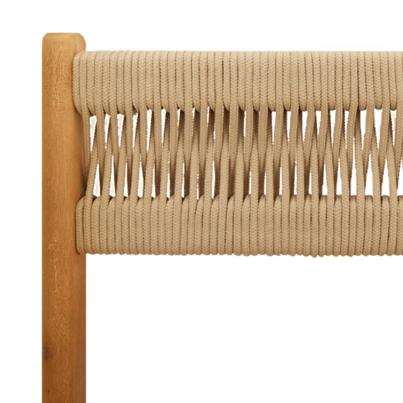 vidaXL 3-daļīgs bistro mēbeļu komplekts, bēšs, polipropilēns, koks