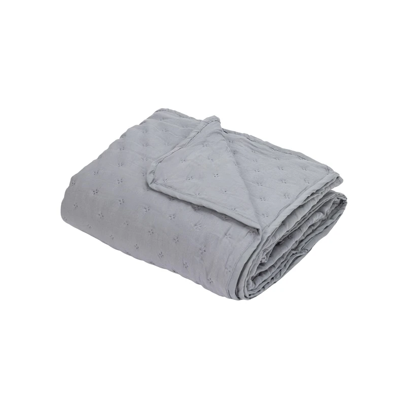 Gultas pārklājs washed pelēks 160x220cm