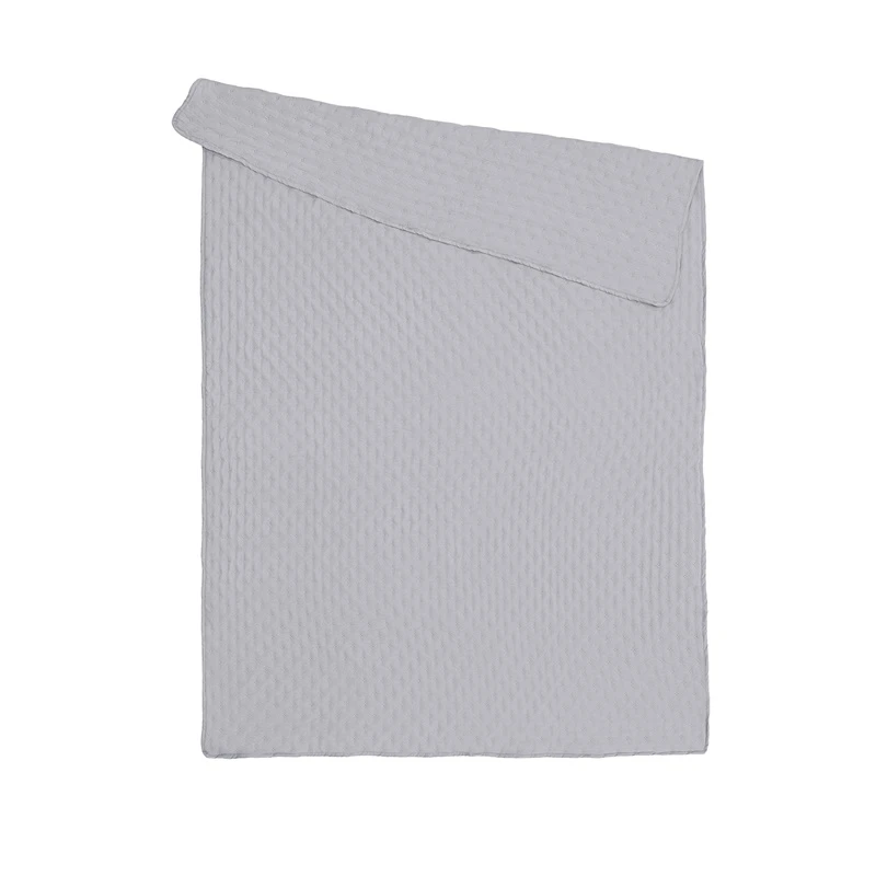 Gultas pārklājs washed pelēks 220x220cm