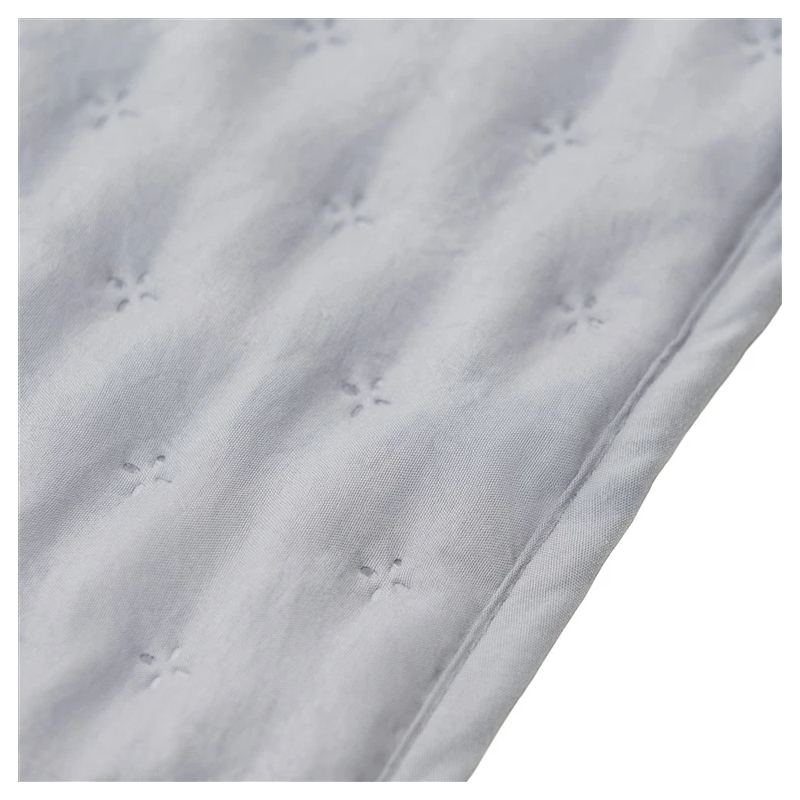 Gultas pārklājs washed pelēks 220x220cm