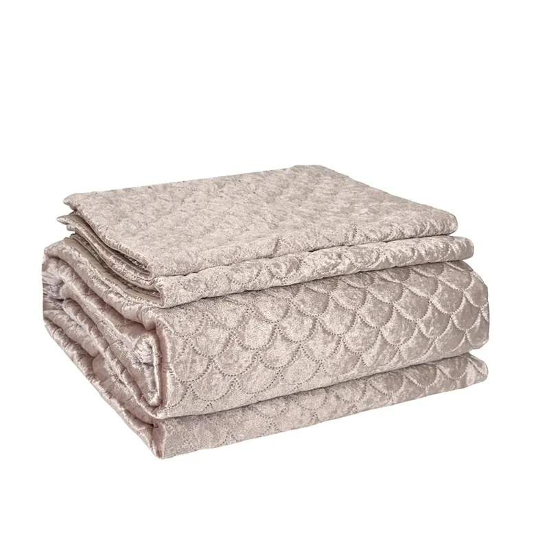 Gultas pārklāja komplekts Domoletti Mink, rozā, 220 cm x 240 cm