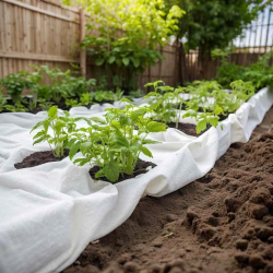 vidaXL ģeotekstila membrāna, balta, 1 x 150 m, poliestera šķiedra