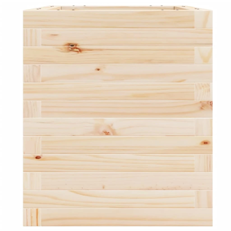 vidaXL dārza puķu kaste, 40x40x46 cm, priedes masīvkoks