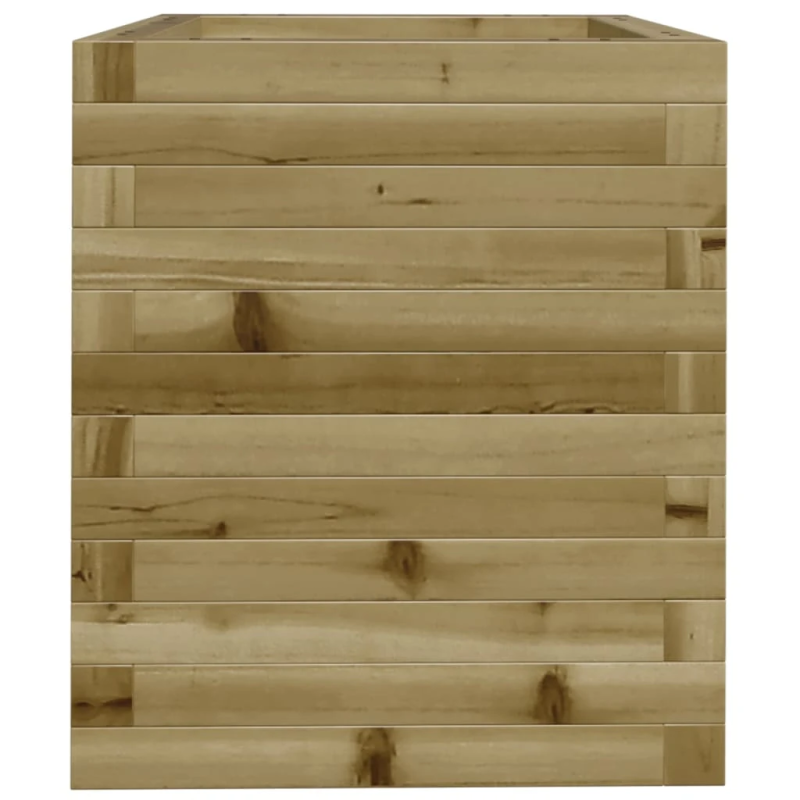 vidaXL dārza puķu kaste, 40x40x46 cm, impregnēts priedes koks