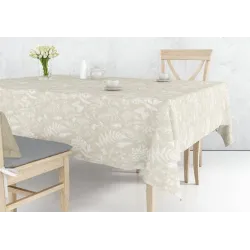 Staltiesė stačiakampė Domoletti DJT-1052, smėlio sp., 140 x 300 cm