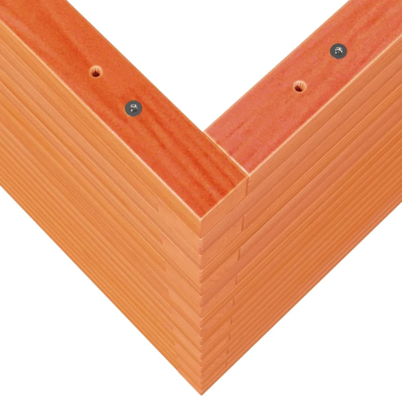 vidaXL dārza puķu kaste, vaska brūnas, 90x60x68,5cm, priedes masīvkoks