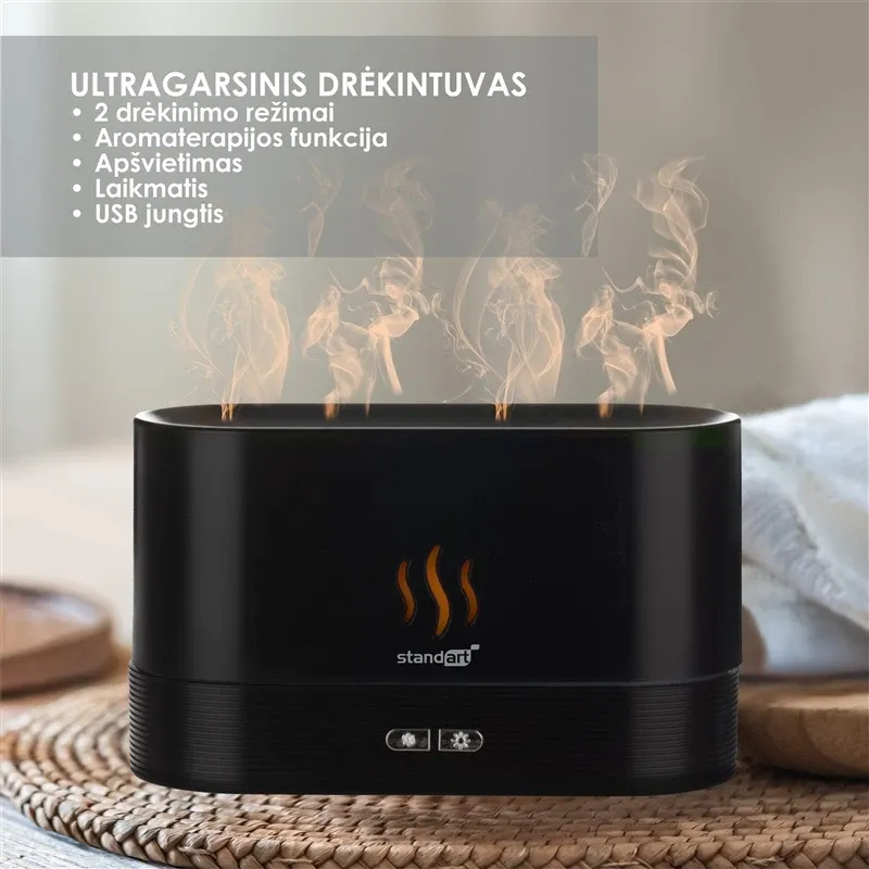 Aromāta difuzors, mitrinātājs, jonizators Standart SL-168, 0.15 l