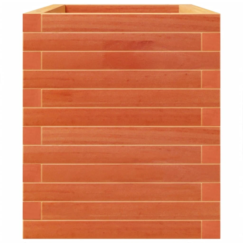 vidaXL dārza puķu kaste, vaska brūnas, 70x40x49,5cm, priedes masīvkoks