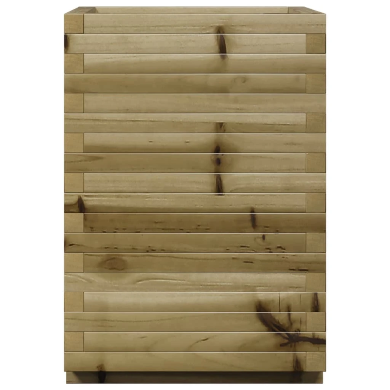 vidaXL dārza puķu kaste, 50x50x72 cm, impregnēts priedes koks