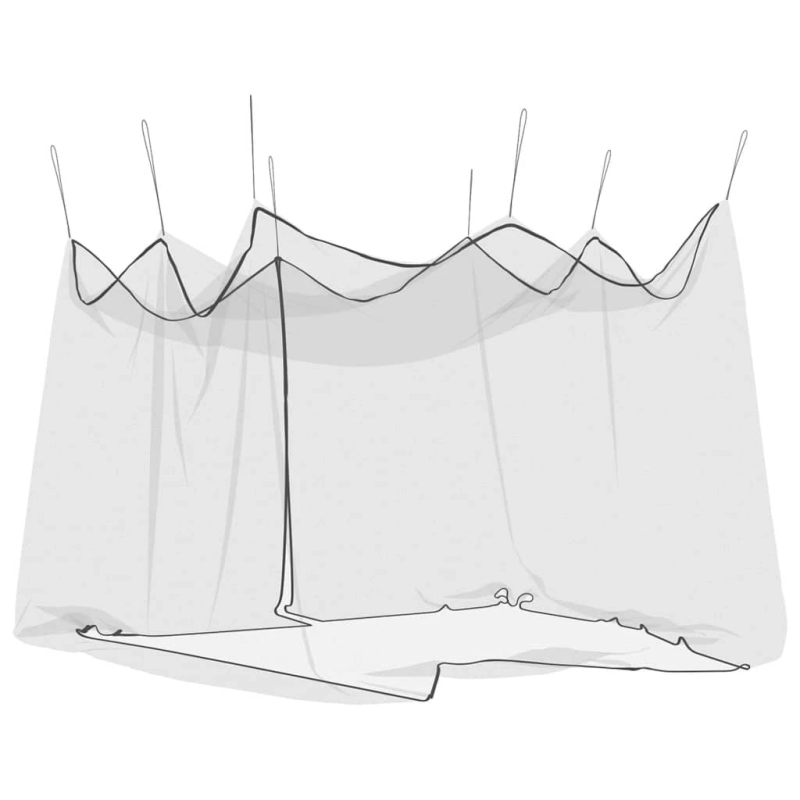 vidaXL moskītu tīkls āra lietošanai, 220 siets, melns, 300x300x250 cm