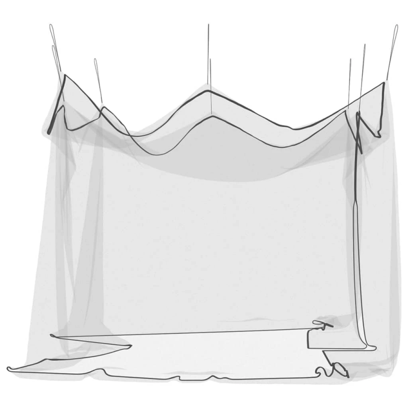 vidaXL moskītu tīkls āra lietošanai, 220 siets, melns, 300x300x250 cm