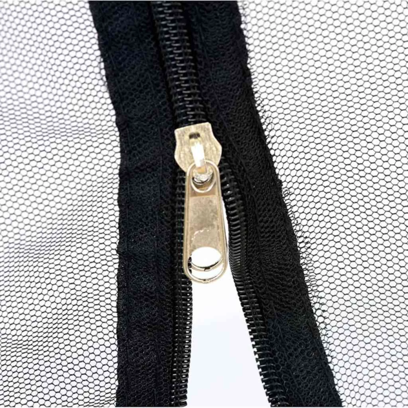 vidaXL moskītu tīkls āra lietošanai, 220 siets, melns, 300x300x200 cm