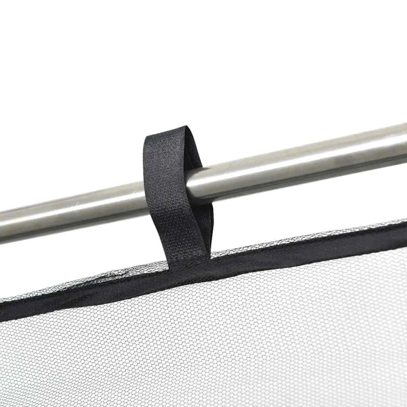 vidaXL moskītu tīkls āra lietošanai, 220 siets, melns, 300x300x200 cm