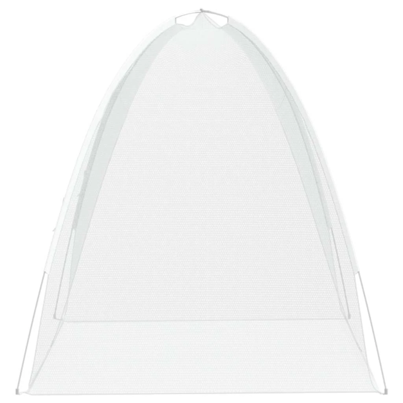 vidaXL insektu tīkls Mongolia ar durvīm 220, balts, 200x120x130 cm