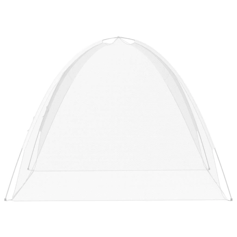 vidaXL insektu tīkls Mongolia ar durvīm 220, balts, 200x180x135 cm