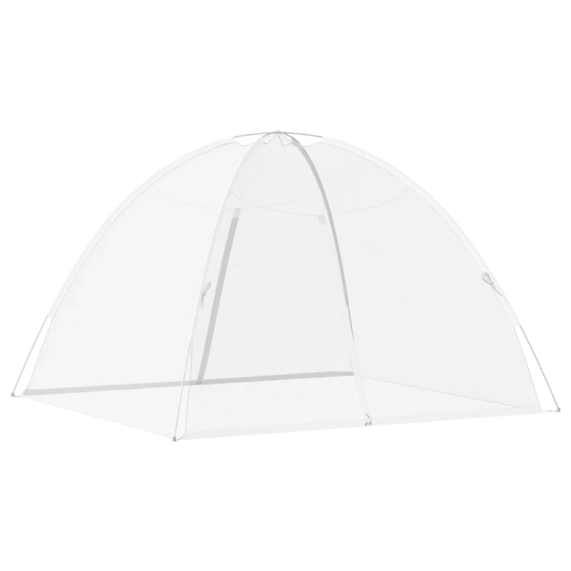 vidaXL insektu tīkls Mongolia ar durvīm 220, balts, 200x180x135 cm