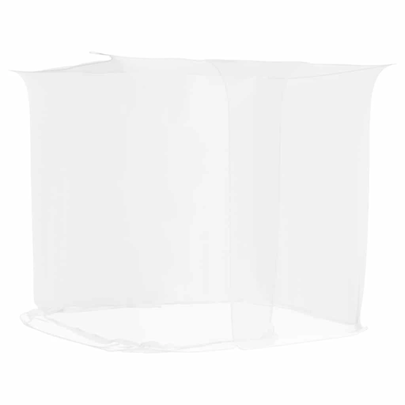 vidaXL insektu tīkls Mongolia ar durvīm 156, balts, 220x100x150 cm