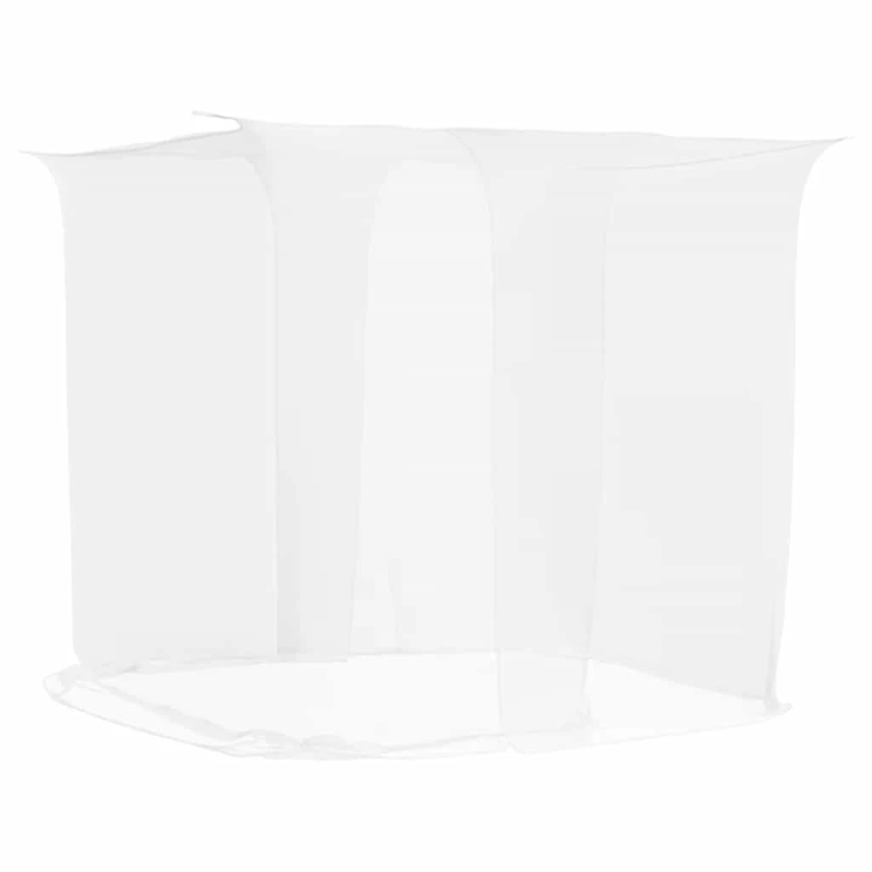 vidaXL insektu tīkls Mongolia ar durvīm 156, balts, 220x200x210 cm