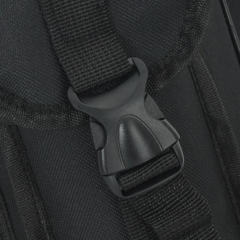 vidaXL makšķeres soma, melna, 150 cm, Oksfordas audums