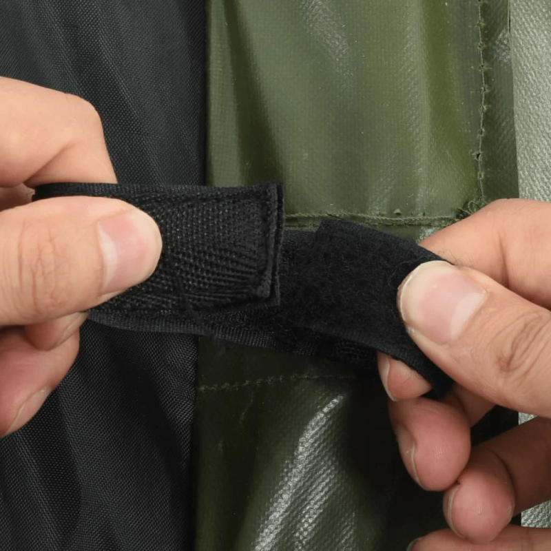 vidaXL makšķeres soma, tumši zaļa, 150 cm, Oksfordas audums