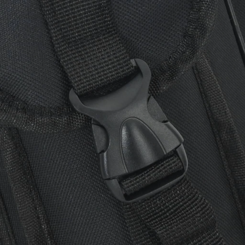 vidaXL makšķeres soma, melna, 150 cm, Oksfordas audums