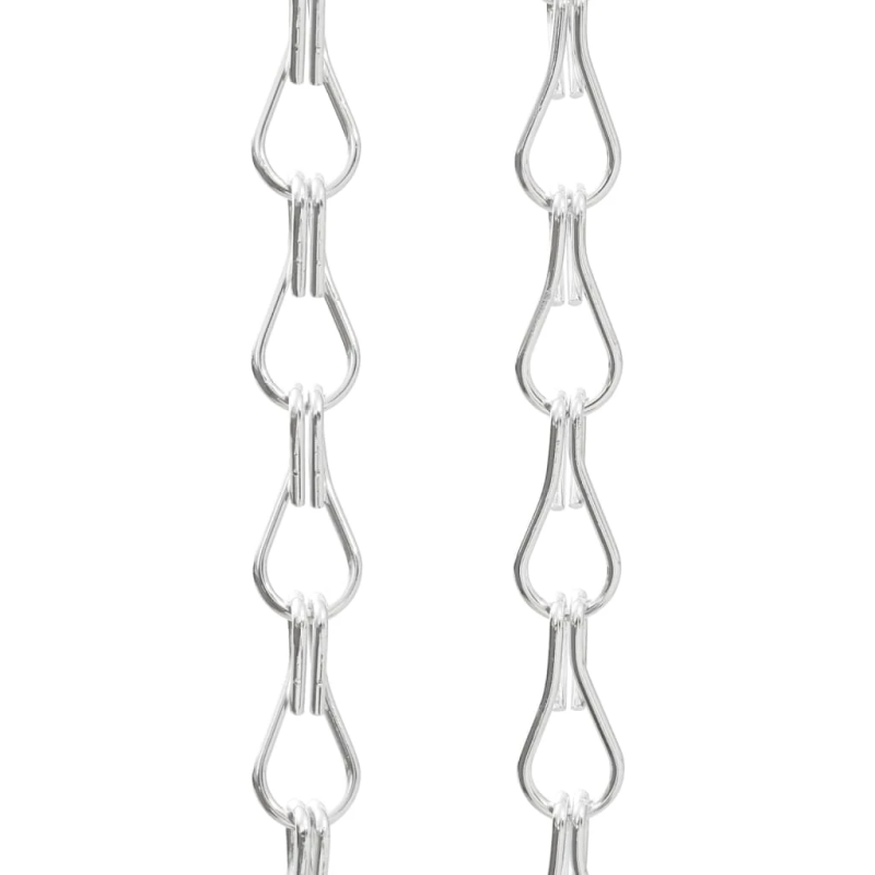 vidaXL moskītu aizkars, ķēžu, 56x202 cm, alumīnijs