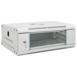 vidaXL 4U servera skapis, 19", IP20, 53x40x21 cm