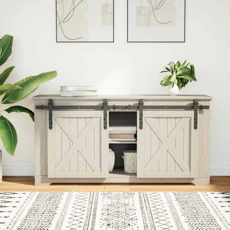 vidaXL bīdāmo skapju durvju komplekts 122 cm oglekļa tērauds