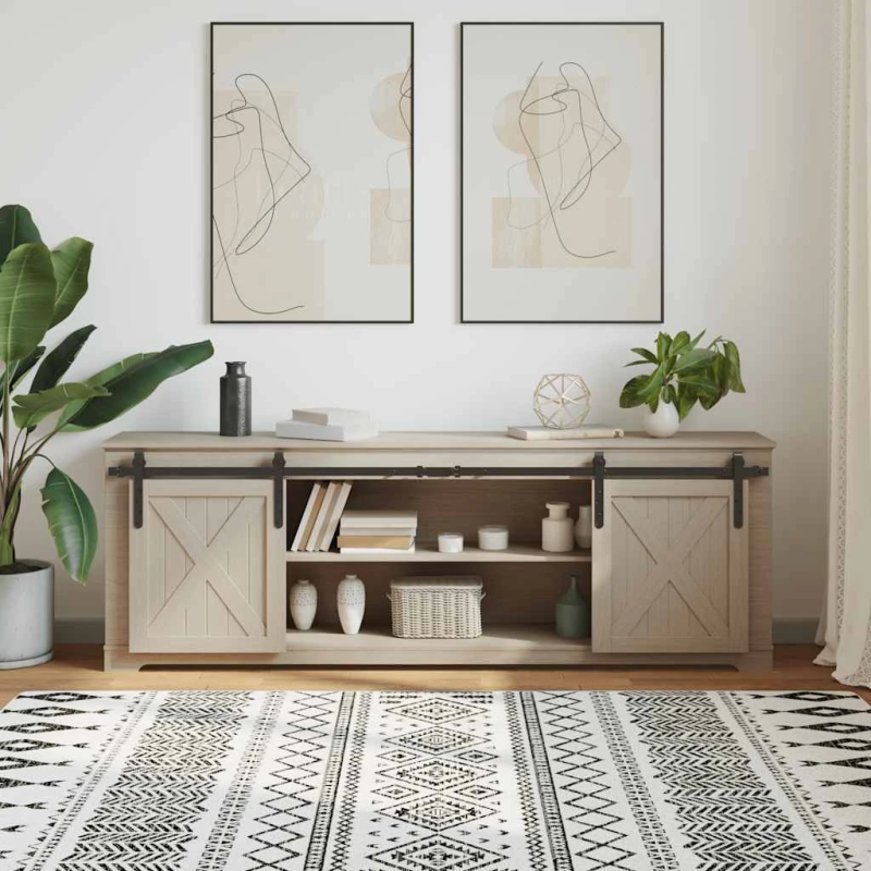 vidaXL bīdāmo skapju durvju komplekts 183 cm oglekļa tērauds