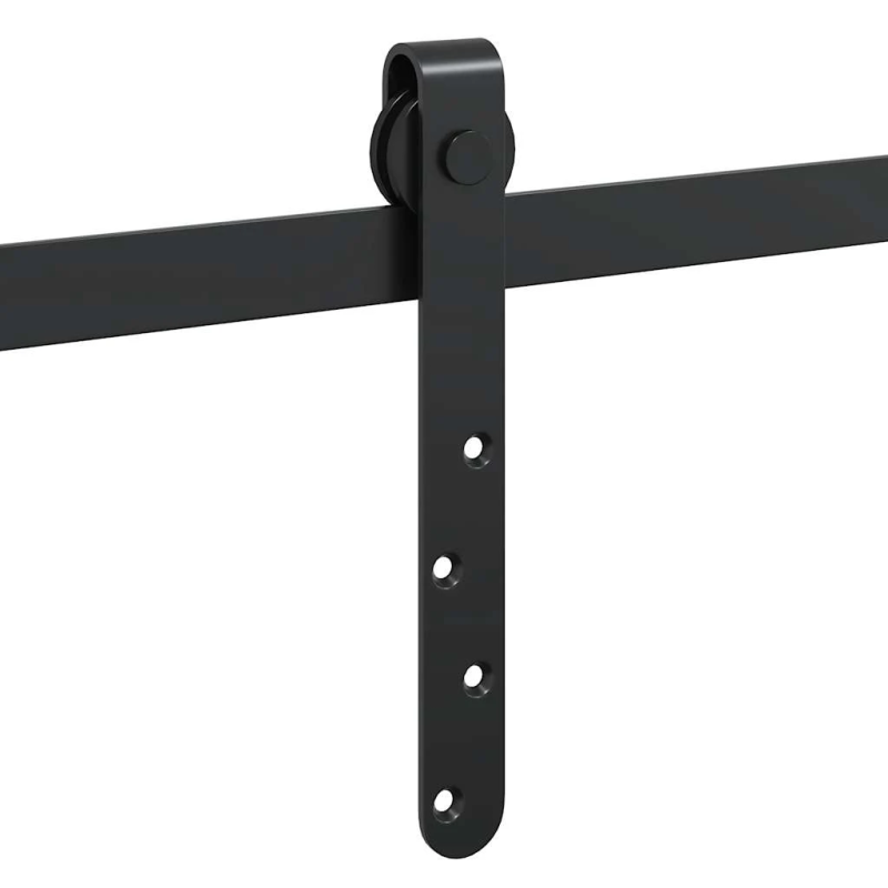 vidaXL bīdāmo skapju durvju komplekts 213 cm oglekļa tērauds