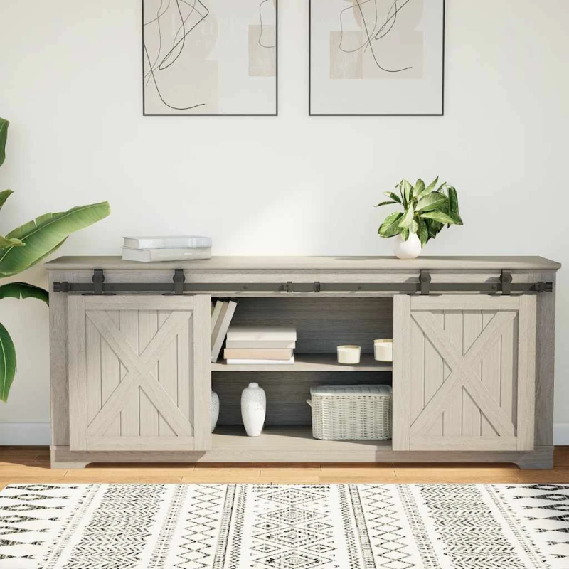 vidaXL bīdāmo skapju durvju komplekts 152 cm oglekļa tērauds