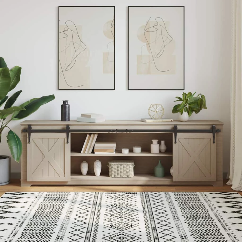 vidaXL bīdāmo skapju durvju komplekts 200 cm oglekļa tērauds