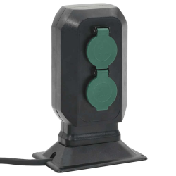 vidaXL āra kontaktligzda ar tapu, 4-virzienu, 15,5x11x24 cm