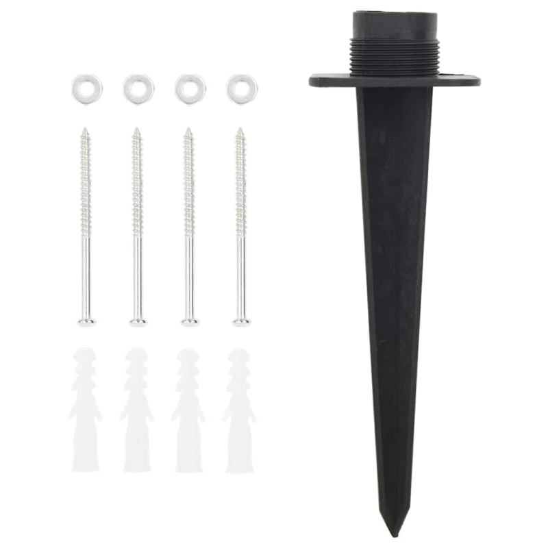 vidaXL āra kontaktligzda ar tapu, 4-virzienu, 15,5x11x24 cm