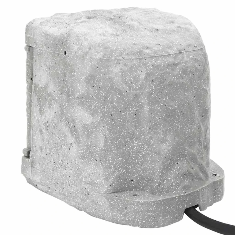 vidaXL āra kontaktligzda ar tapu, 4-virzienu, akmens izskats, pelēka