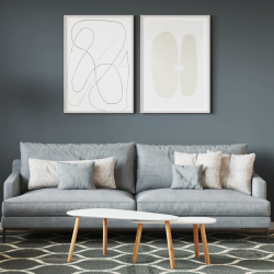 vidaXL Sienu krāsa Pelēka 16,5 x 16,5 x 16 cm Sienas druka