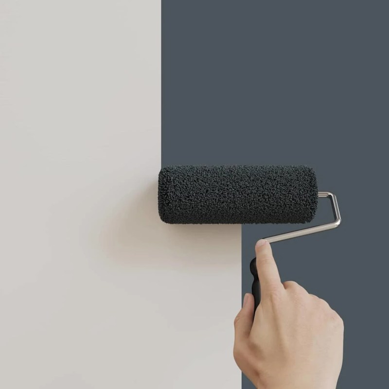 vidaXL Sienu krāsa Pelēka 16,5 x 16,5 x 16 cm Sienas druka