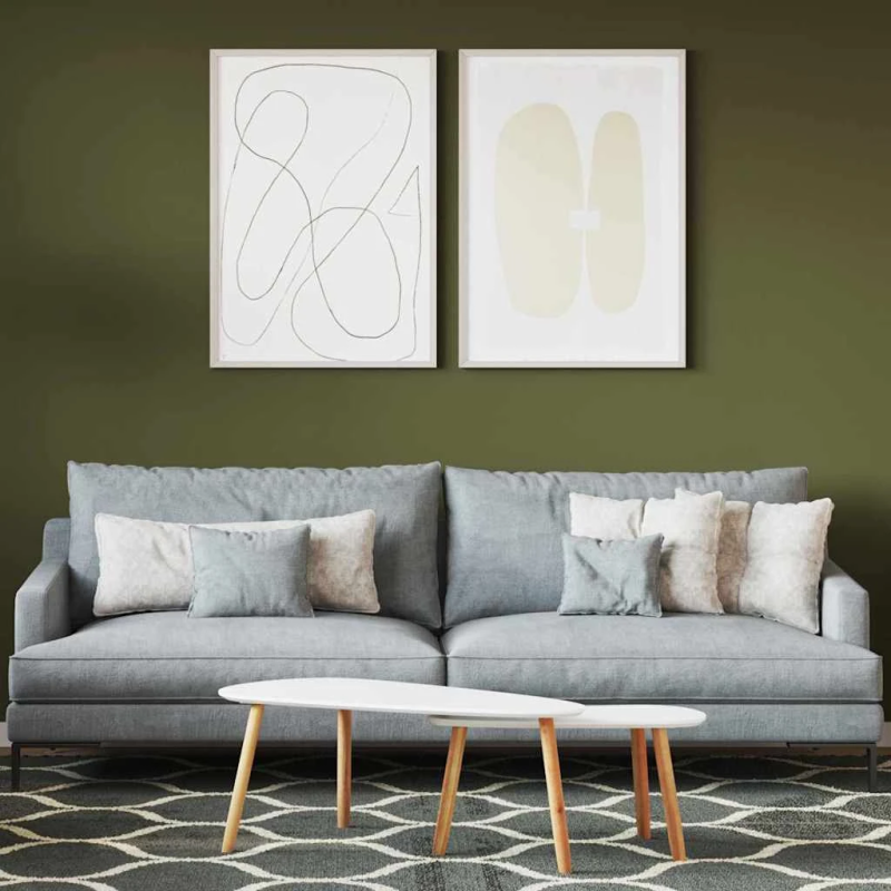 vidaXL Sienu krāsa Zaļa 16,5 x 16,5 x 16 cm Sienas druka