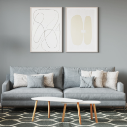 vidaXL Sienu krāsa Pelēka 16,5 x 16,5 x 16 cm Sienas druka