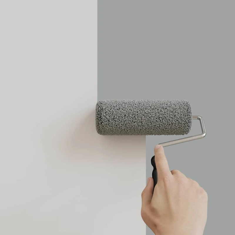 vidaXL Sienu krāsa Pelēka 16,5 x 16,5 x 16 cm Sienas druka