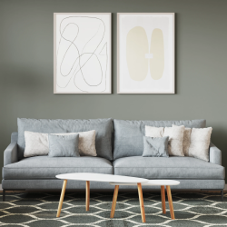 vidaXL Sienu krāsa Pelēka 16,5 x 16,5 x 16 cm Sienas druka