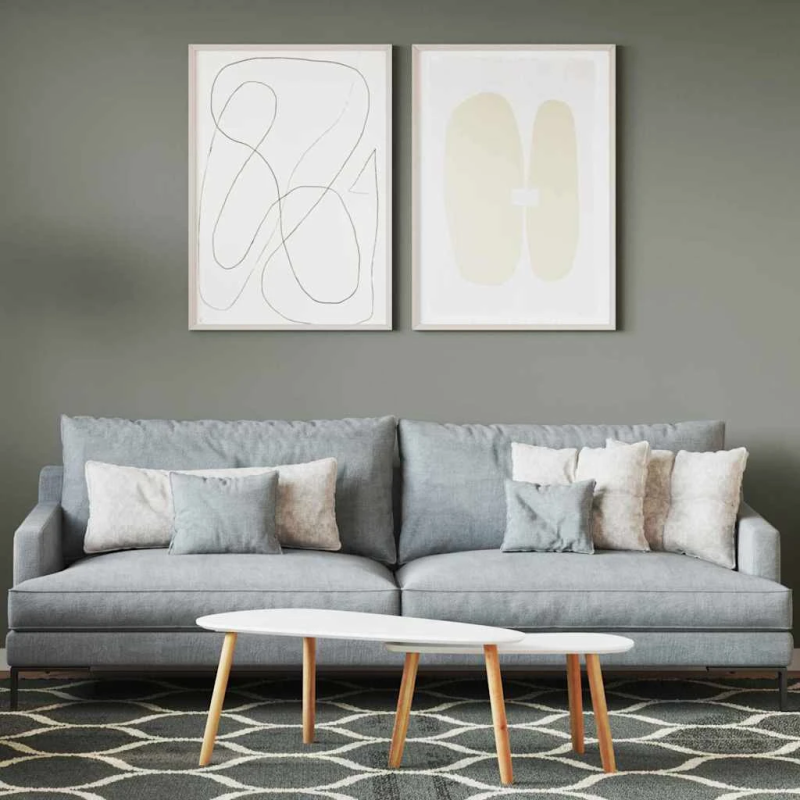 vidaXL Sienu krāsa Pelēka 16,5 x 16,5 x 16 cm Sienas druka