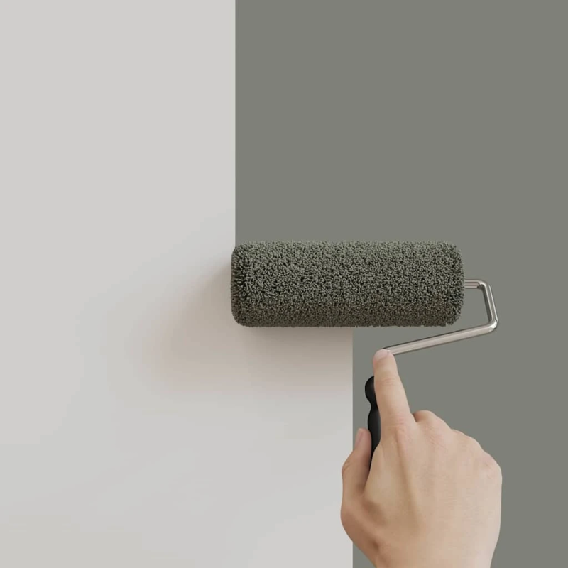 vidaXL Sienu krāsa Pelēka 16,5 x 16,5 x 16 cm Sienas druka