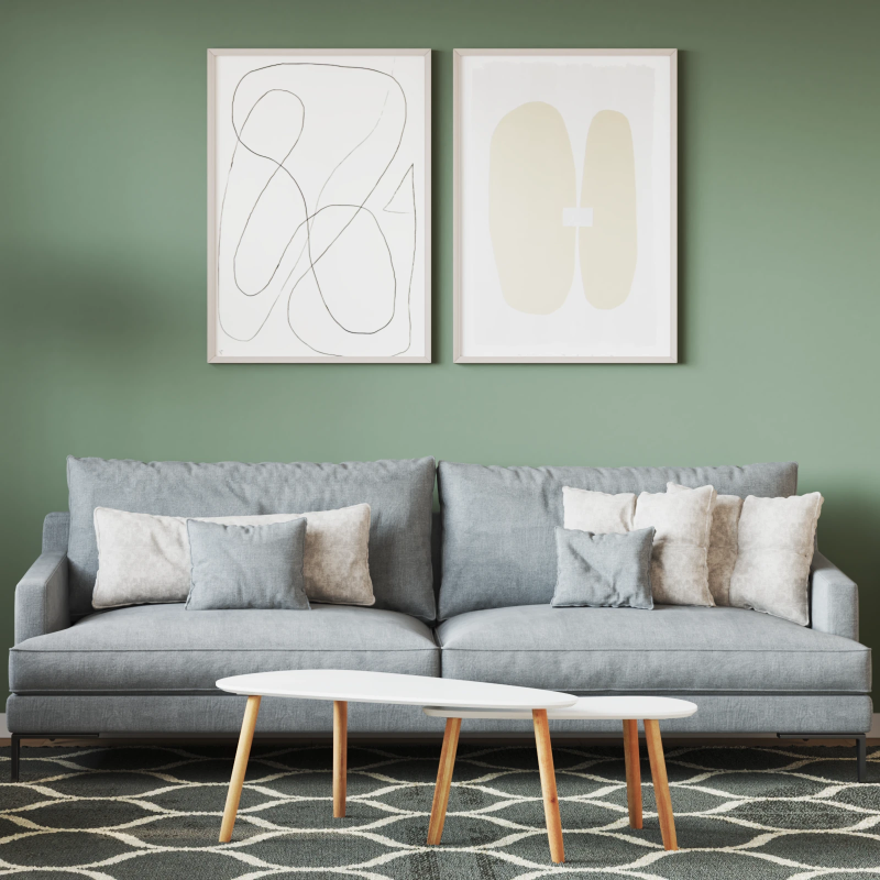 vidaXL Sienu krāsa Zaļa 16,5 x 16,5 x 16 cm Sienas druka