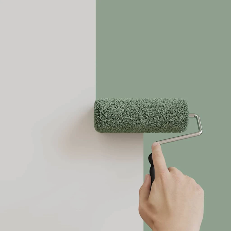 vidaXL Sienu krāsa Zaļa 16,5 x 16,5 x 16 cm Sienas druka