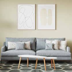 vidaXL Sienu krāsa Brūna 16,5 x 16,5 x 16 cm Sienas druka