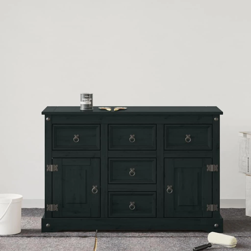 vidaXL Mēbeļu krāsa Melna 10 x 10 x 12 cm Sienas druka