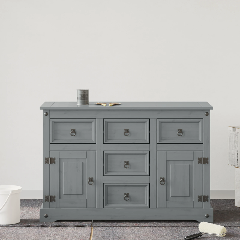 vidaXL Mēbeļu krāsa Pelēka 10 x 10 x 12 cm Sienas druka